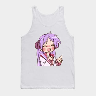 blushing laughing kagami hiiragi / lucky star Tank Top